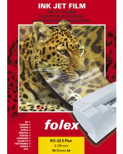 Film FOLEX BG32.5 Plus Transparent Retropro avec Strip 100µ, A4 50 feuilles