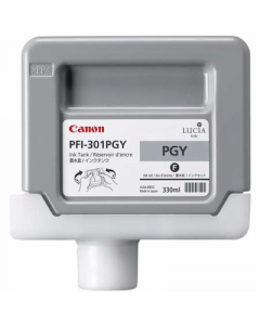 Cartouche (PFI301PGY) pour Canon IPF 8000/9000 pigment Gris  - 330ml