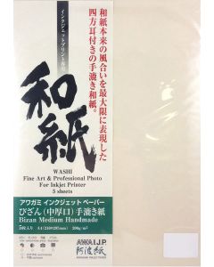 Papier Awagami Bizan Medium 200g A3+ 5 Feuilles 