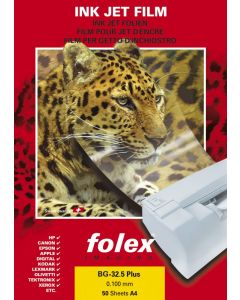 Film FOLEX BG32.5 Plus Transparent Retropro avec Strip 100µ, A3 50 feuilles 