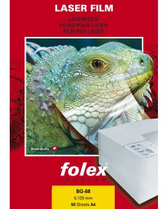 Film FOLEX transparent Retropro Haute Température BG68 125µ, A3 50 feuilles