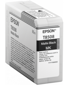 Encre Epson T8508 pour SureColor P800 : Noir Mat (C13T850800)