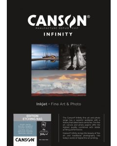 Papier Canson Infinity Edition Etching Rag 310g, A4 25 feuilles