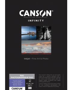 Papier Canson Infinity Rag Photographique Duo 220g, A2 25 feuilles