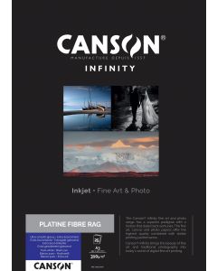 Papier Canson Infinity Platine Fibre Rag 310g, A3 25 feuilles