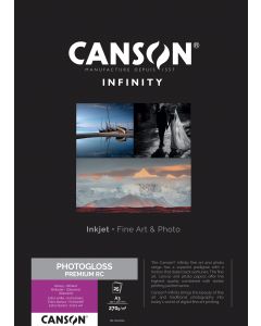 Papier Canson Infinity PhotoGloss Premium RC 270g, A3 25 feuilles