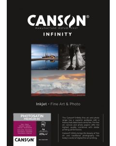 Papier Canson Infinity PhotoSatin Premium RC 270g, A4 25 feuilles