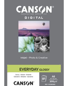 Papier CANSON Digital Everyday Goss 10x15cm 50 feuilles 200g, réf. : C33300S002