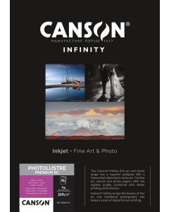 Papier Canson Photo Lustre Premium RC 310g, A4 25 feuilles 