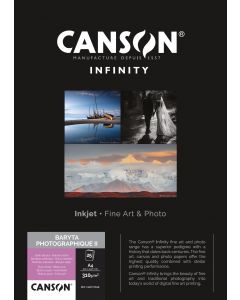 Papier CANSON INFINITY Baryta Photographique II 310g A4 25 feuilles