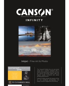 Papier CANSON INFINITY Somerset Enhanced Satin White 225g, A4, 25 feuilles