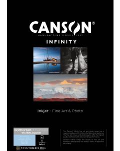 Papier CANSON INFINITY Somerset Enhanced Watercolour RAG, 240g, A2, 25 feuilles