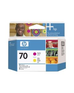 Tête d'impression C9406A (n°70)  pour HP DesignJet Z2100/Z3100/Z3200 - B9180 : Jaune & Magenta