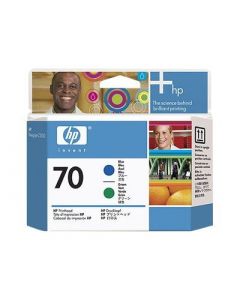 Tête d'impression C9408A (n°70)  pour HP DesignJet Z3100/Z3200 : Bleu & Vert