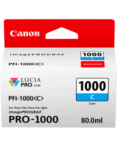 Cartouche d'encre Canon PFI-1000C (Cyan)