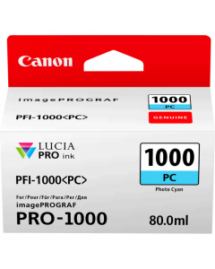 Cartouche d'encre Canon PFI-1000PC (Photo Cyan)