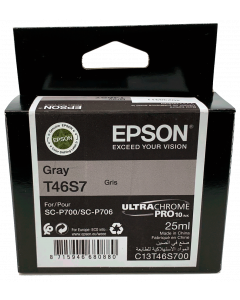Encre Epson (25ml) pour SureColor P700 : Gris (T46S700)