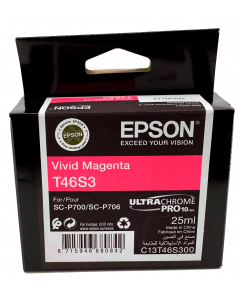 Encre Epson (25ml) pour SureColor P700 : Magenta (T46S300)