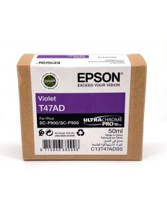Cartouche d'encre Epson (50ml) pour SureColor P900 : Violet - C13T47AD00