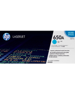 Toner HP ColorLaserJet CE271A pour CP5525 : Cyan