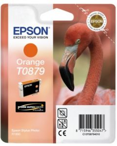 Encre Epson (Flamand Rose) pour Stylus Photo R1900 : High Gloss orange (C13T08794010)