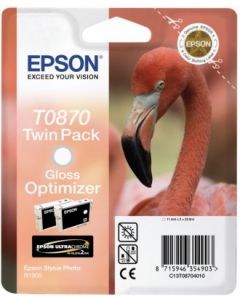 Encre Epson (Flamand Rose) pour Stylus photo R1900 : Optimiseur de brillance (C13T08704010)