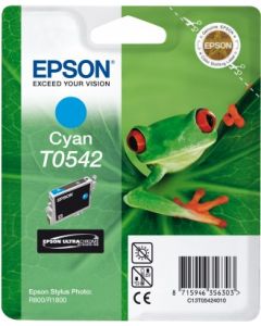 Encre Epson T0542 (Grenouille) pour Stylus Photo R800 et R1800  : cyan