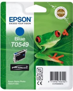 Encre Epson T0549 (Grenouille) pour Stylus Photo R800 et R1800 : bleue