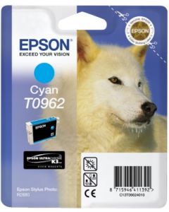 Encre Epson T0962 (Loup) pour Stylus Photo R2880 : cyan