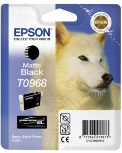 Encre Epson T0968 (Loup) pour Stylus Photo R2880 : noir mat