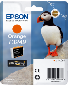 Encre Epson T3249 pour SureColor P400 : Orange (C13T32494010)