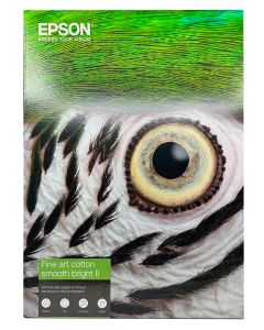 Papier Epson FineArt Cotton Smooth Bright II 300g, A2 25 feuilles