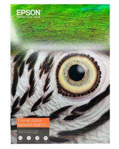 Papier Epson FineArt Cotton Textured Bright II 300g, A2 25 feuilles 