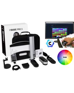 Solution de calibration professionnelle Photo RVB : spectro X-Rite i1 Basic Pro 3 + Coraye RVB