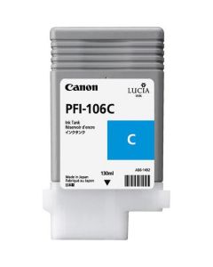 Encre Canon pour IPF 6300/6350/6400/6450 Cyan130ml PFI-106C 