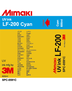 Encre Mimaki Très Souple LF200 pour UJV / JFX - Cyan 600ml (SPC-0591C)