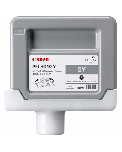 Cartouche (PFI301GY) pour Canon IPF 8000(s)/9000(s) pigment Gris - 330ml