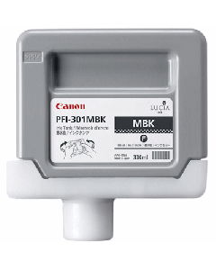 Cartouche (PFI301MBK) pour Canon IPF 8000(s)/9000(s)/8100/9100 Noir Mat - 330ml 