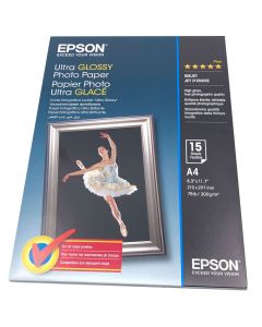 Infolight : Epson S041927 - Papier photo ultra glacé A4 300g/m2 - 15  Feuilles