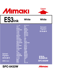 Encre Mimaki ES3 pour JV33, CJV - Blanc 220ml (SPC-0433W)