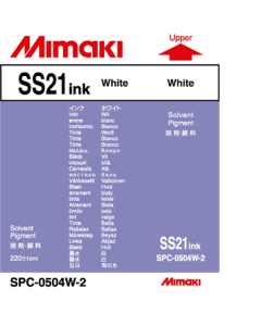 Encre Mimaki SS21 pour JV33, JV34, JV5, CJV - Blanc 220ml (SPC-0504W-2)