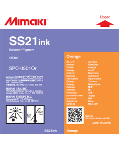 Encre Mimaki SS21 pour JV33, JV34, JV5, CJV - Orange 440ml