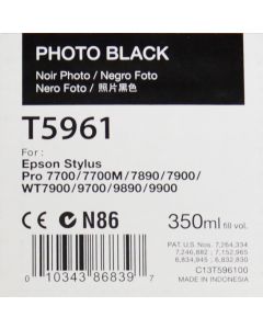 EPSON T5961 (C13T596100) - Cartouche d'encre Noire Photo 350ml 