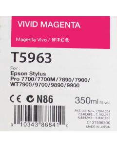 EPSON T5963 (C13T596300) - Cartouche d'encre Vivid Magenta 350ml 