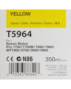 EPSON T5964 (C13T596400) - Cartouche d'encre Jaune 350ml 