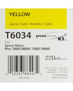 EPSON T6034 (C13T603400) - Jaune 220ml