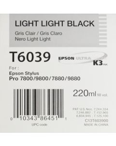 EPSON T6039 (C13T603900) - Gris Clair 220ml