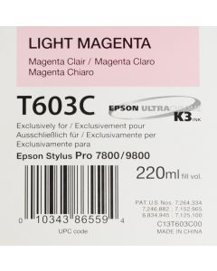 EPSON T603C (C13T603C00) - Magenta Clair 220 ml