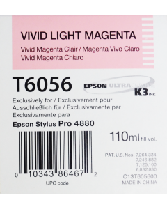 EPSON T6056 (C13T605600) - Vivid Magenta Clair 110ml --> voir T6066 (C13T606600) VIVID MAGENTA CLAIR 220ML 