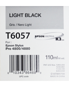 EPSON T6057 (C13T605700) - Gris 110ml --> voir T6067 (C13T606700) GRIS 220ML 